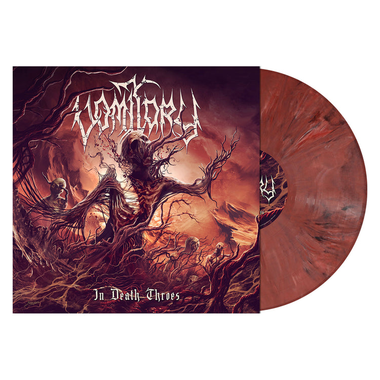 Vomitory "In Death Throes (Dark Rose Marbled Vinyl)" 12"