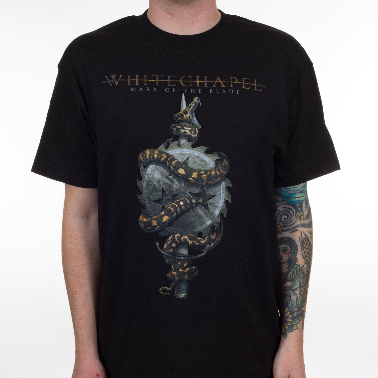 WHITECHAPEL バンドTシャツ Mark of the Blade 蛇 188bc5d55767d81c821d1598ca277b