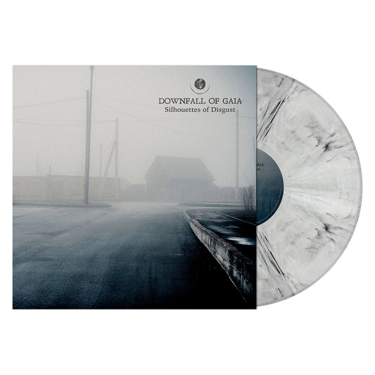Downfall of Gaia "Silhouettes of Disgust (White / Black Marbled Vinyl)" 12"