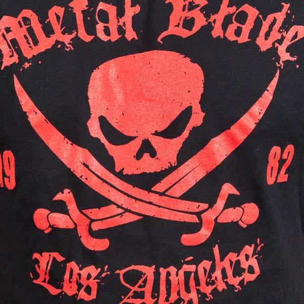 Metal Blade Records "Pirate Logo Red on Black" T-Shirt