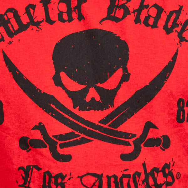 Metal Blade Records "Pirate Logo Black on Red" T-Shirt