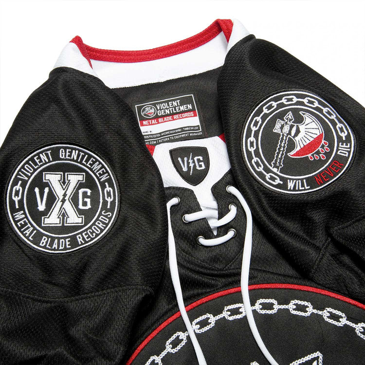 Metal Blade Records "Axe Logo Hockey Jersey" Hockey Jersey