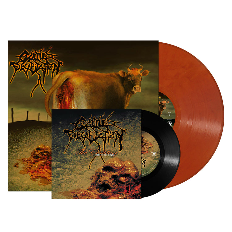 Cattle Decapitation "Humanure (Orange Red Marbled Vinyl)" Bundle