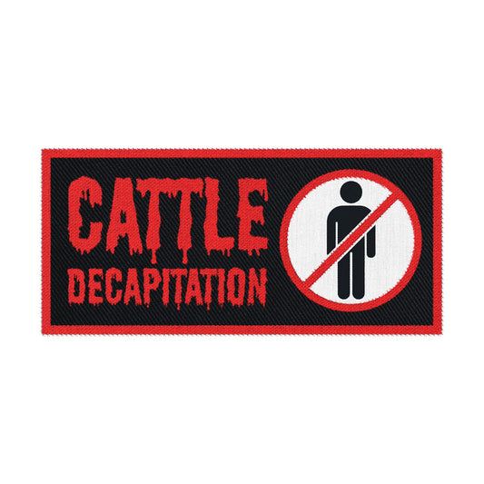 Cattle Decapitation "No Humans (Rectangle)" Patch
