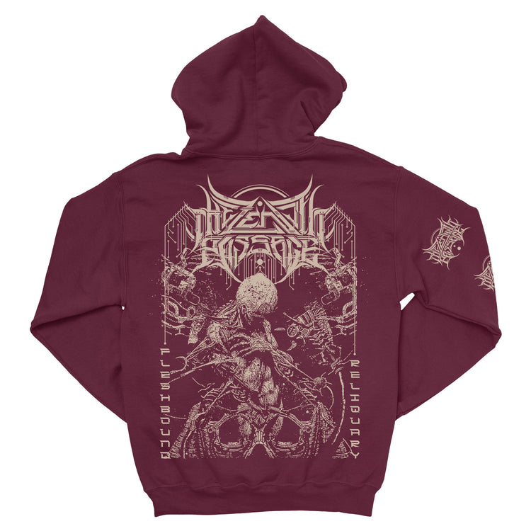 The Zenith Passage "Fleshbound Reliquary (Maroon)" Pullover Hoodie