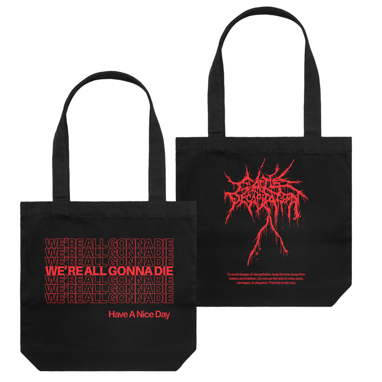 Cattle Decapitation "We're All Gonna Die" Tote Bag