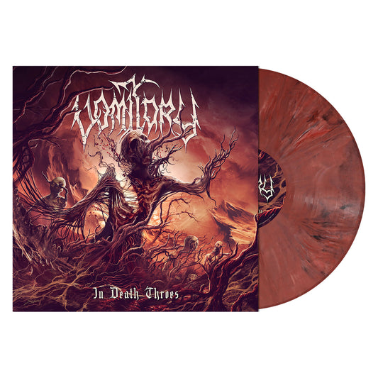 Vomitory "In Death Throes (Dark Rose Marbled Vinyl)" 12"