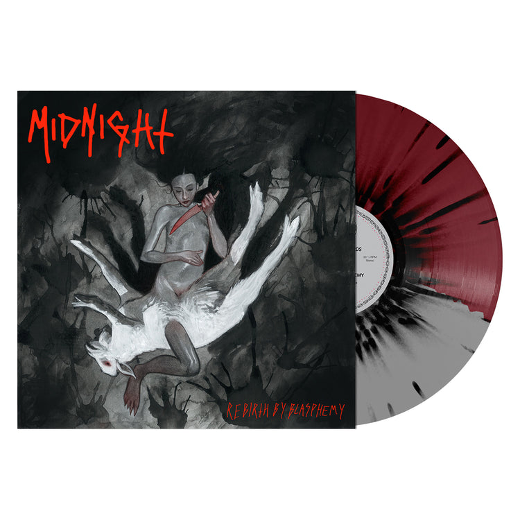 Midnight "Rebirth by Blasphemy (Split Splatter Vinyl)" 12"