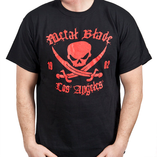 Metal Blade Records "Pirate Logo Red on Black" T-Shirt